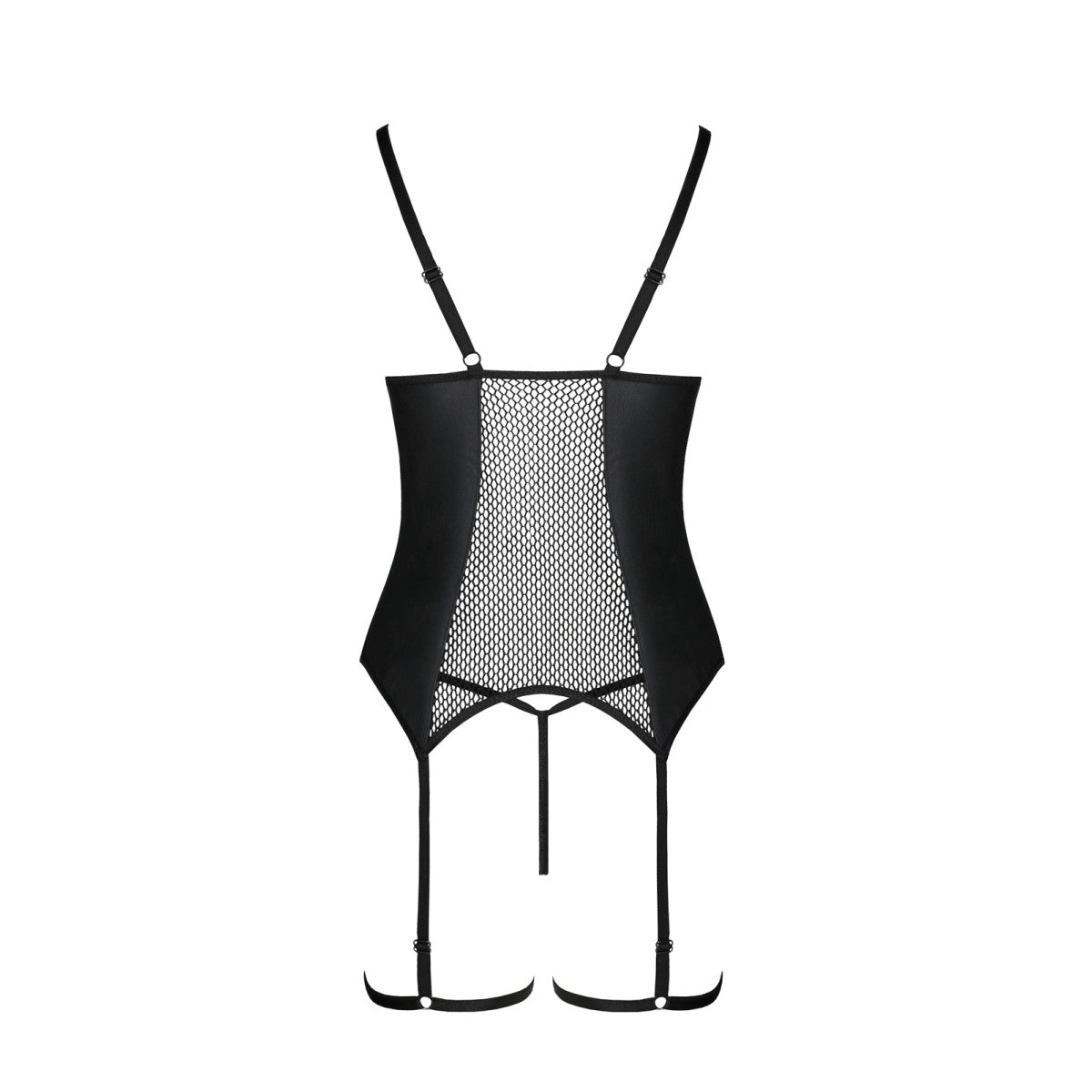 Passion PE Beth corset & thong black - Produktansicht 4