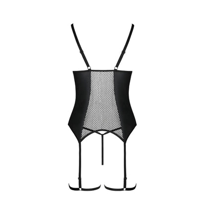 Passion PE Beth corset & thong black - Produktansicht 4