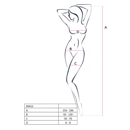 Passion PE Bodystocking BS012 schwarz - Produktansicht 2