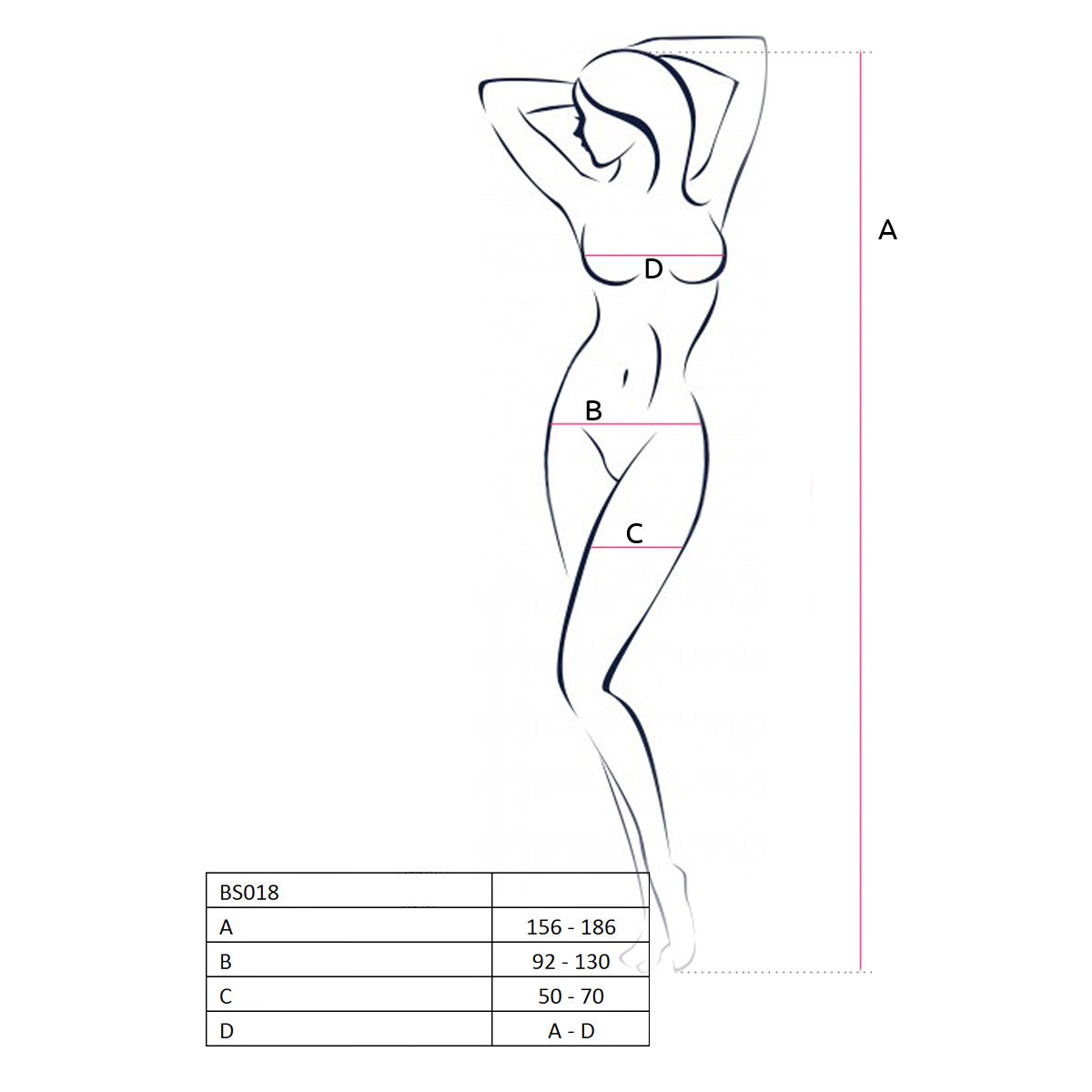 Passion PE Bodystocking BS018 schwarz - Produktansicht 2