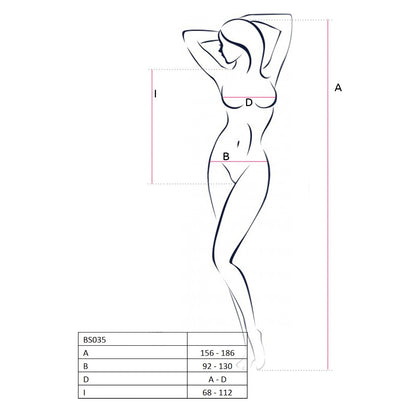 Passion PE Bodystocking BS035 schwarz - Produktansicht 3