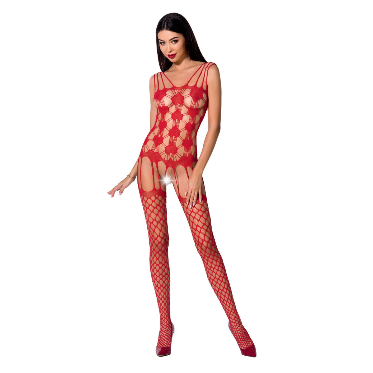 Passion PE Bodystocking BS067 red - Produktansicht 1