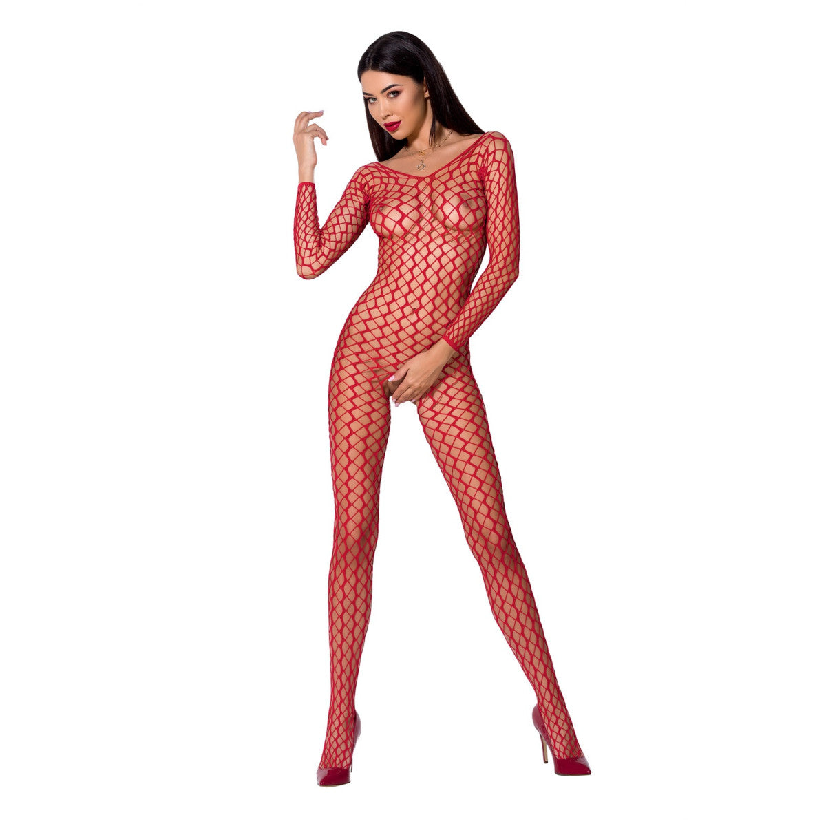 Passion PE Bodystocking BS068 red - Produktansicht 1