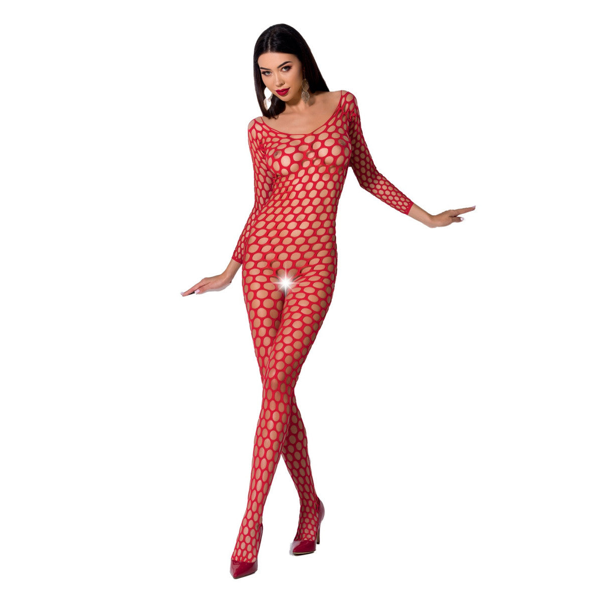 Passion PE Bodystocking BS077 red - Produktansicht 1