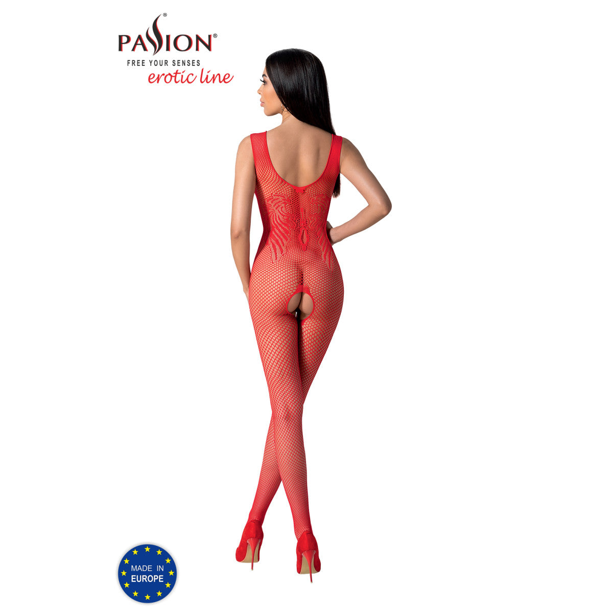 Passion PE BS098 Bodystocking red - Produktansicht 2