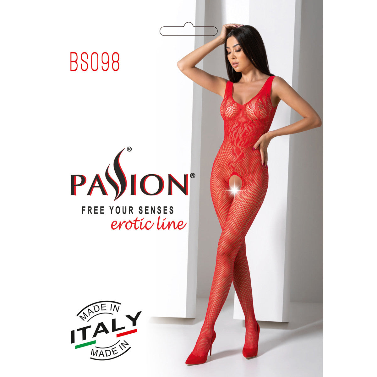 Passion PE BS098 Bodystocking red - Produktansicht 8