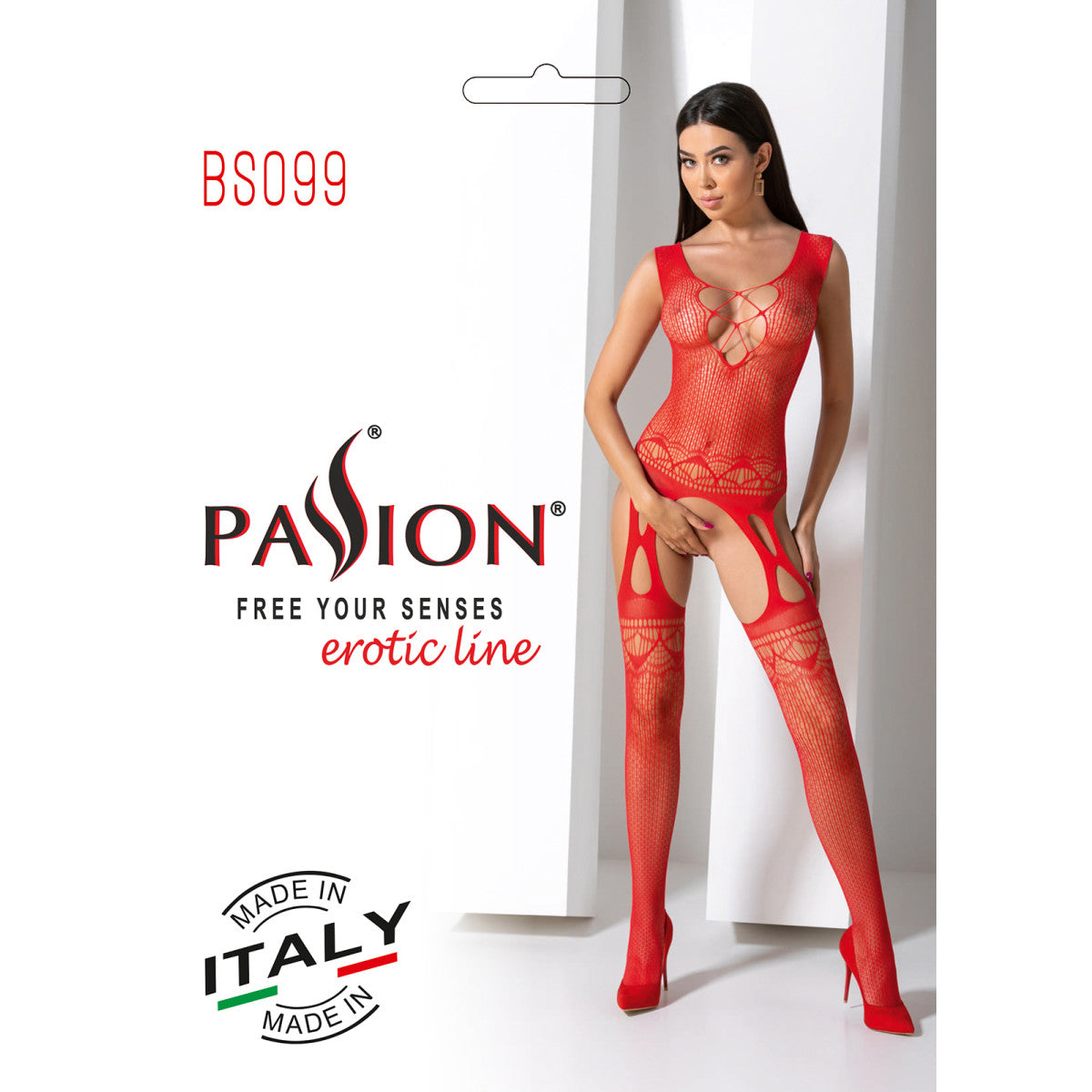 Passion PE BS099 Bodystocking red - Produktansicht 6