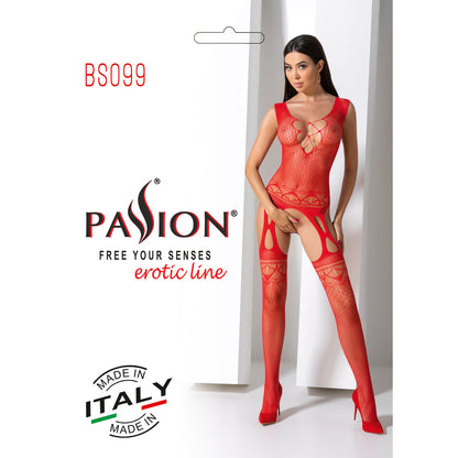 Passion PE BS099 Bodystocking red - Produktansicht 6