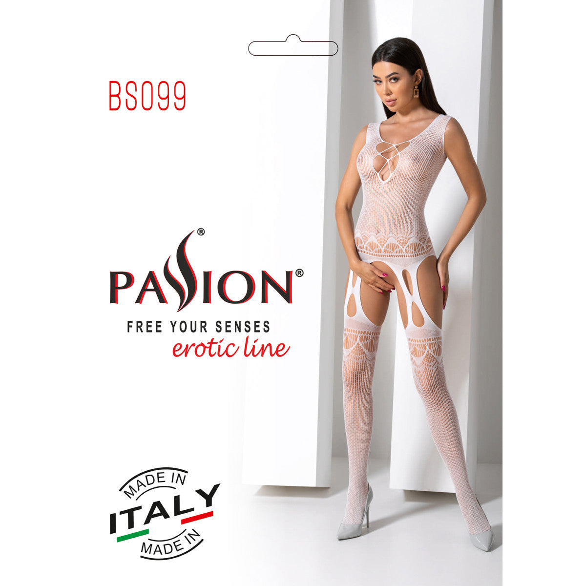 Passion PE BS099 Bodystocking white - Produktansicht 6