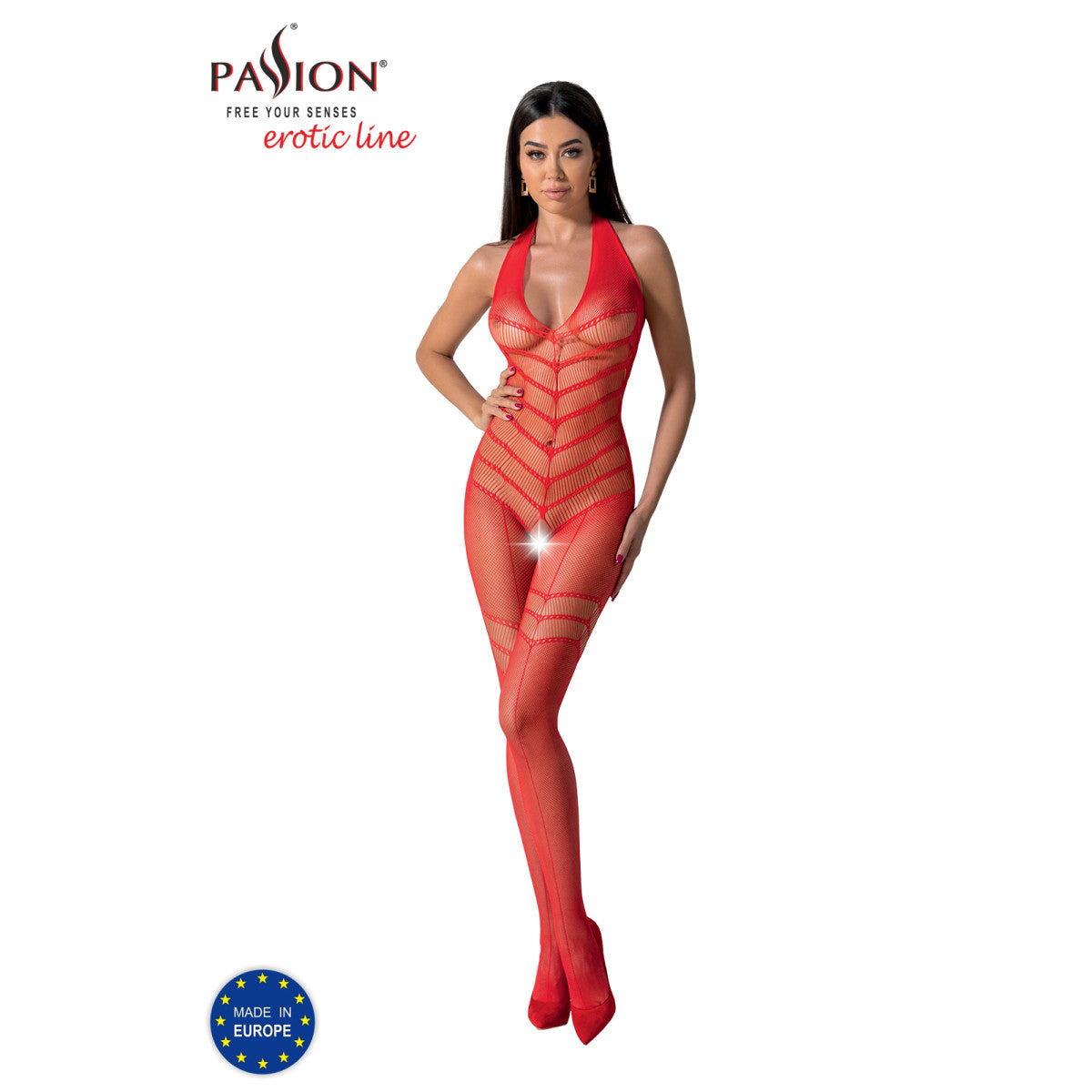 Passion PE BS100 Bodystocking red - Produktansicht 1