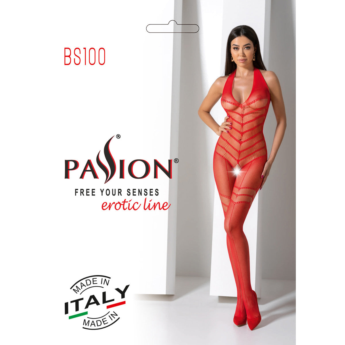 Passion PE BS100 Bodystocking red - Produktansicht 8
