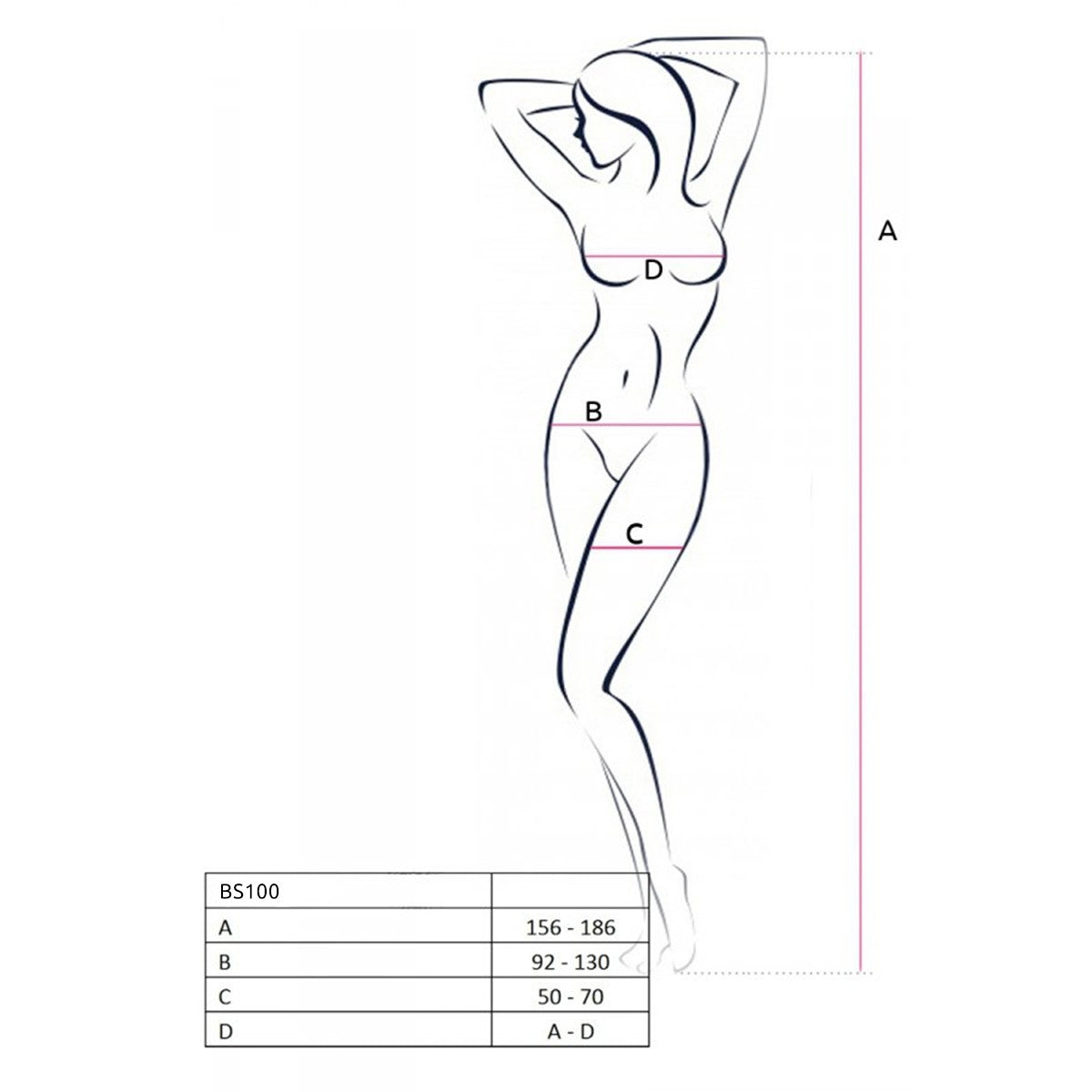 Passion PE BS100 Bodystocking white - Produktansicht 7