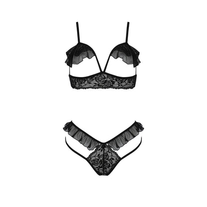 Passion PE Dolly 2pcs set with open bra black - Produktansicht 3