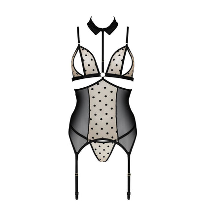 Passion PE Dominica corset & thong beige - Produktansicht 4