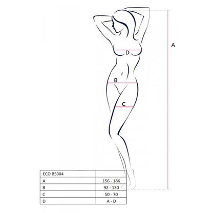 Passion PE ECO Bodystocking BS004 black - Produktansicht 7