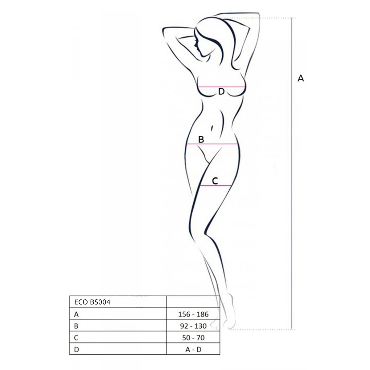 Passion PE ECO Bodystocking BS004 white - Produktansicht 7