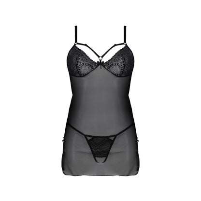 Passion PE ECO Drosera chemise & thong black - Produktansicht 3