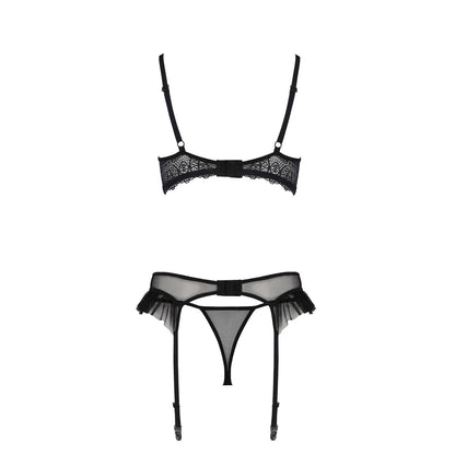 Passion PE ECO Kerria 3pcs set with open bra black - Produktansicht 4