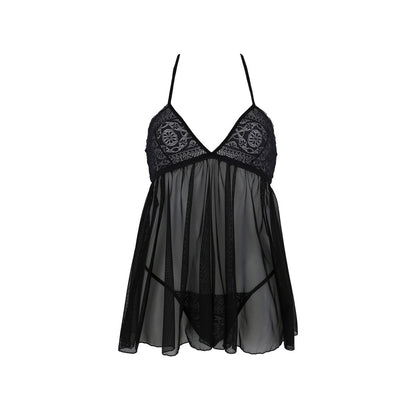 Passion PE ECO Kerria chemise & thong black - Produktansicht 3