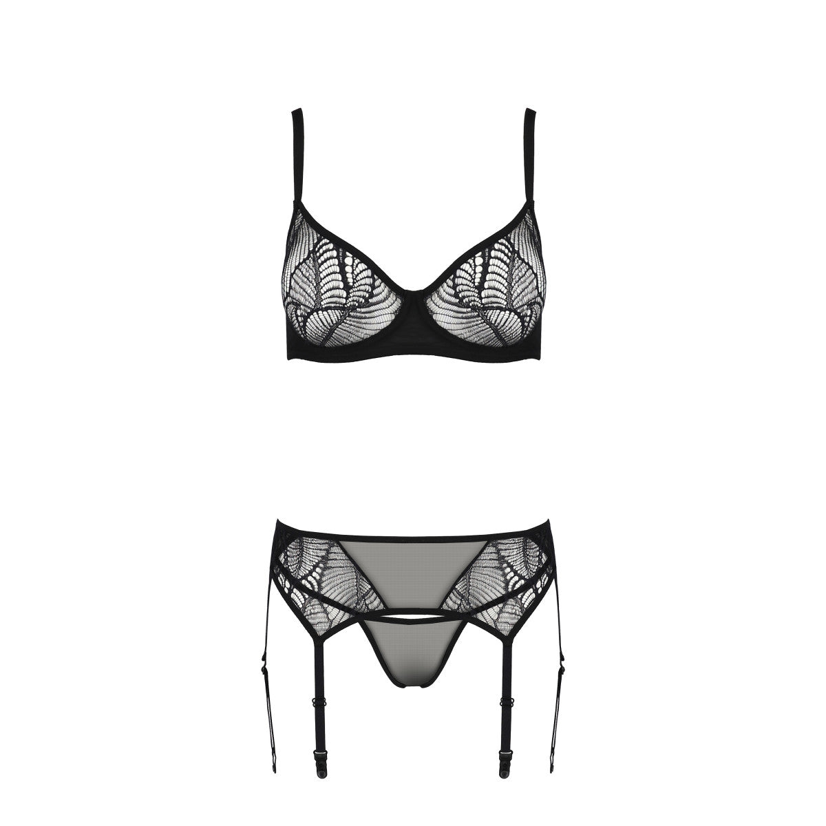 Passion PE ECO Leafa 3pcs set black - Produktansicht 3