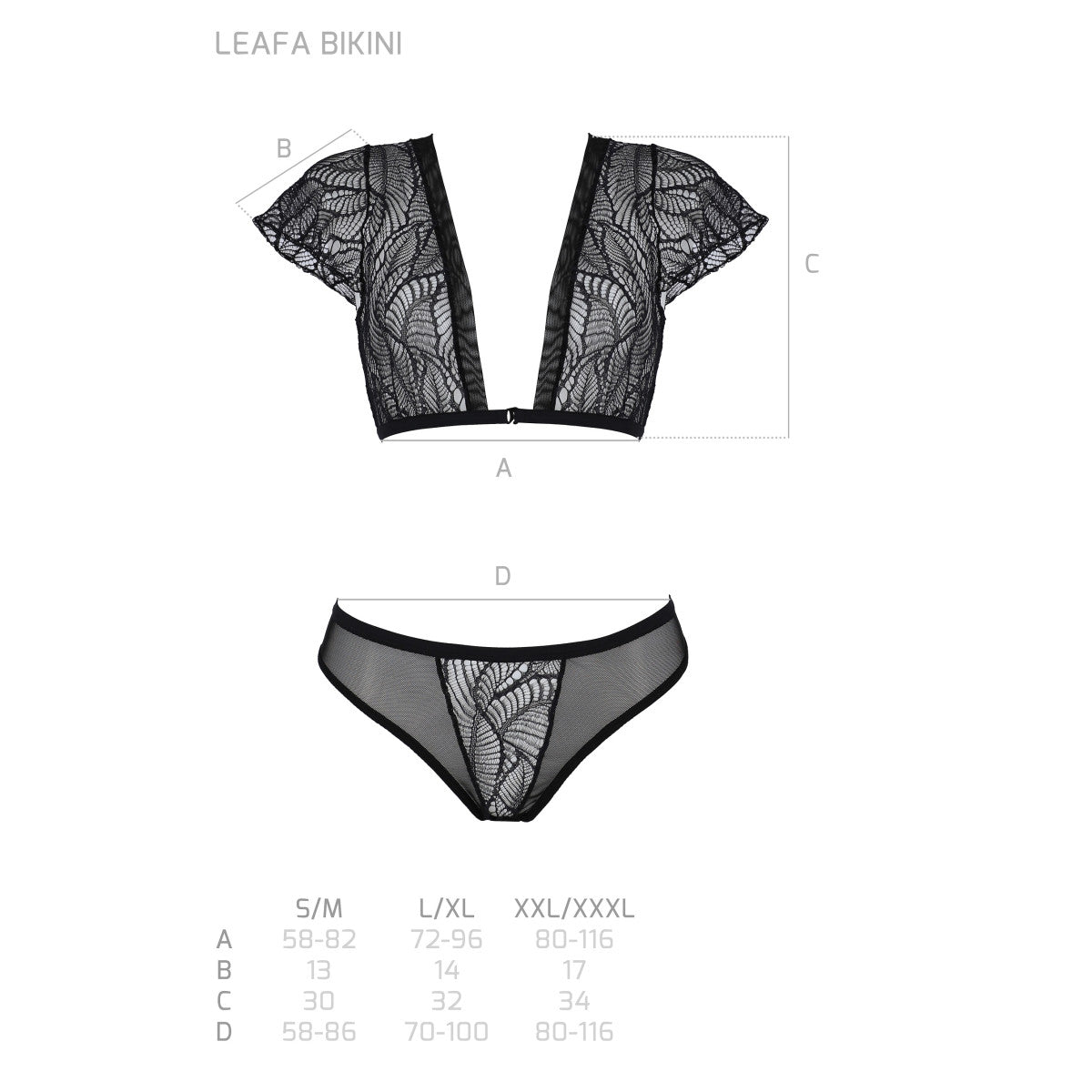 Passion PE ECO Leafa bikini black - Produktansicht 7
