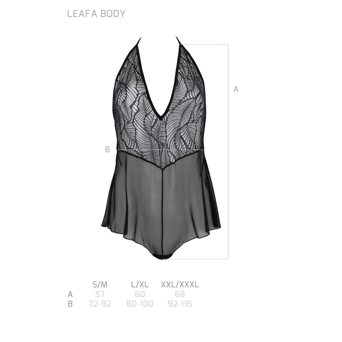 Passion PE ECO Leafa body black - Produktansicht 7