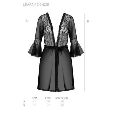 Passion PE ECO Leafa peignoir black - Produktansicht 7