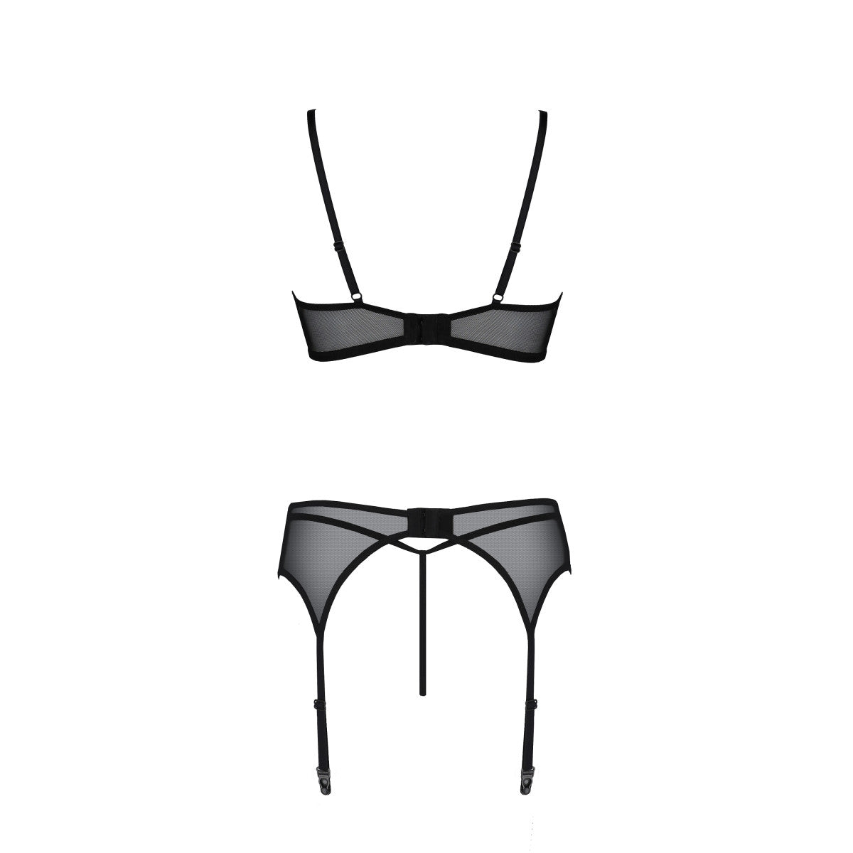 Passion PE ECO Primula 3pcs set with open bra black - Produktansicht 6