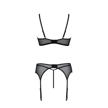 Passion PE ECO Primula 3pcs set with open bra black - Produktansicht 6