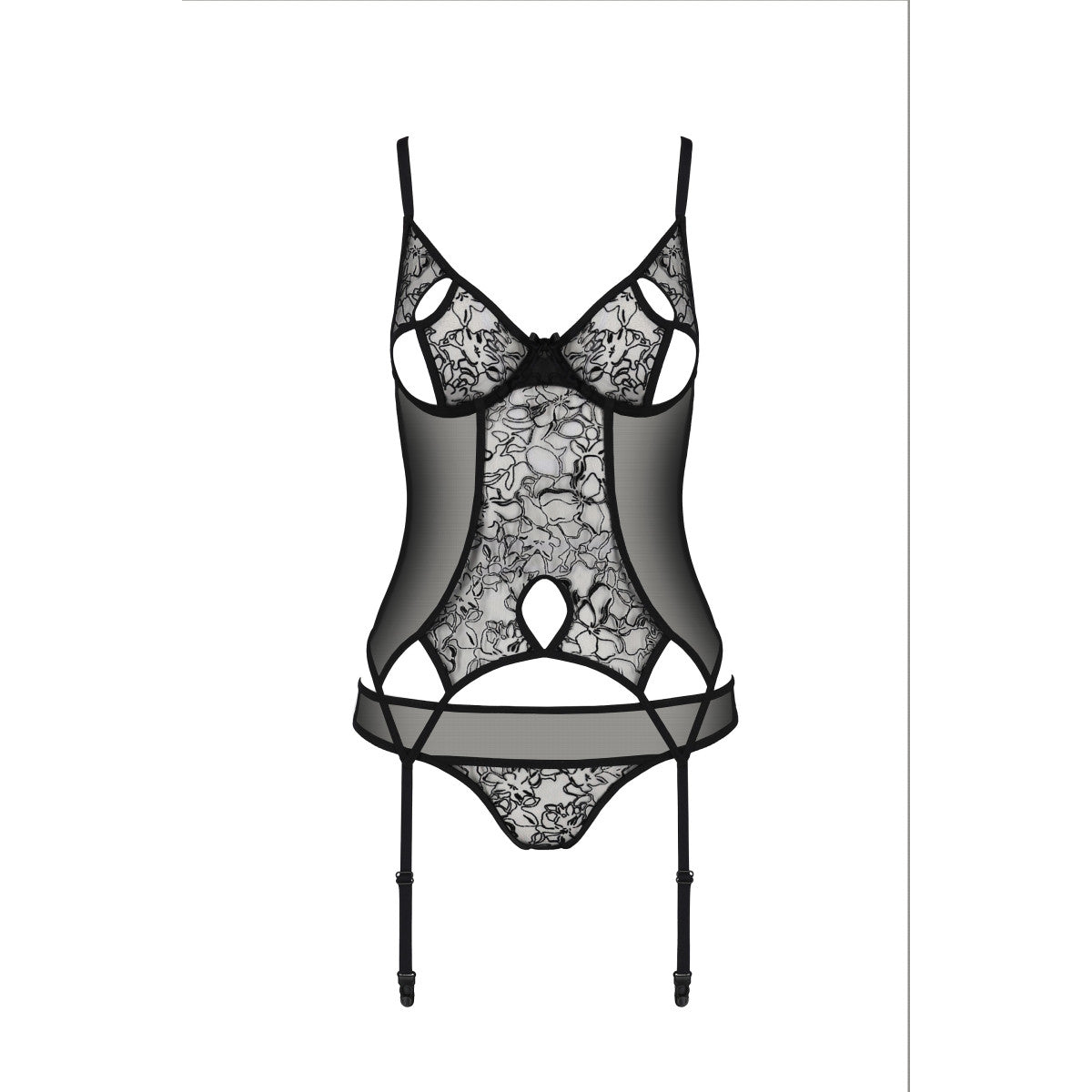 Passion PE ECO Primula corset black - Produktansicht 5