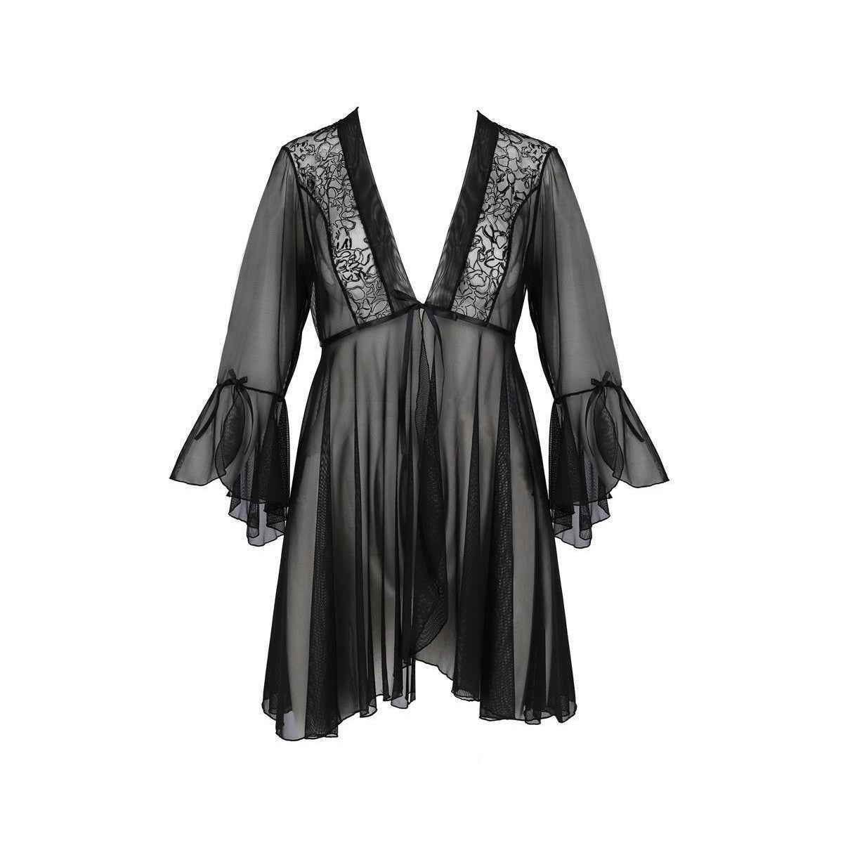 Passion PE ECO Primula peignoir black - Produktansicht 5