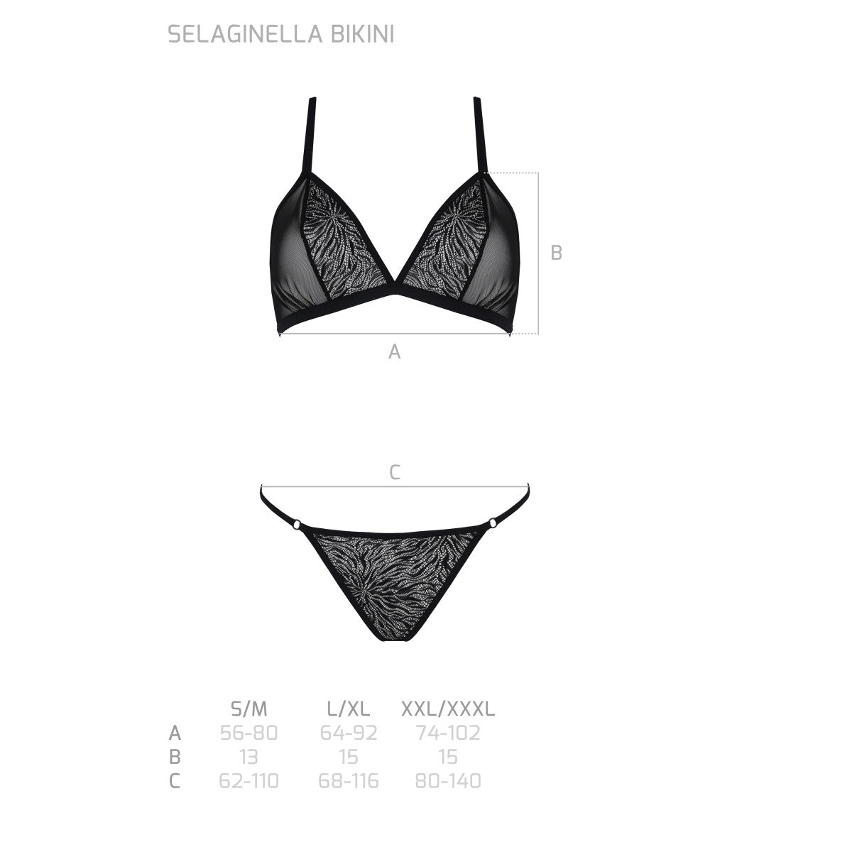 Passion PE ECO Selaginella bikini black - Produktansicht 7