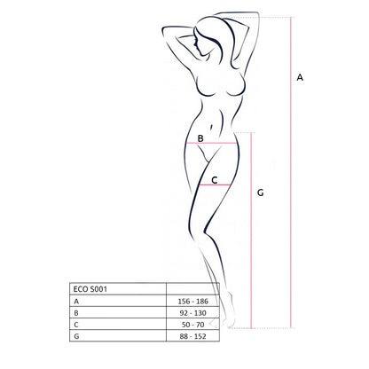 Passion PE ECO Strumpfhose ouvert S001 black - Produktansicht 7