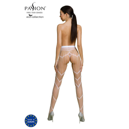 Passion PE ECO Strumpfhose ouvert S006 white - Produktansicht 4