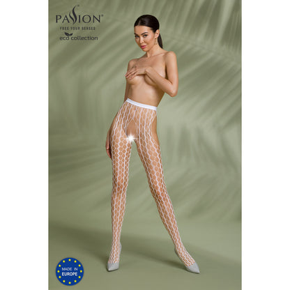 Passion PE ECO Strumpfhose ouvert S007 white - Produktansicht 1