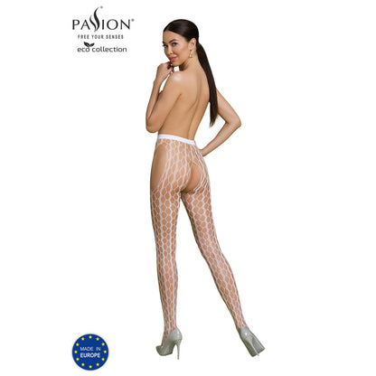 Passion PE ECO Strumpfhose ouvert S007 white - Produktansicht 4