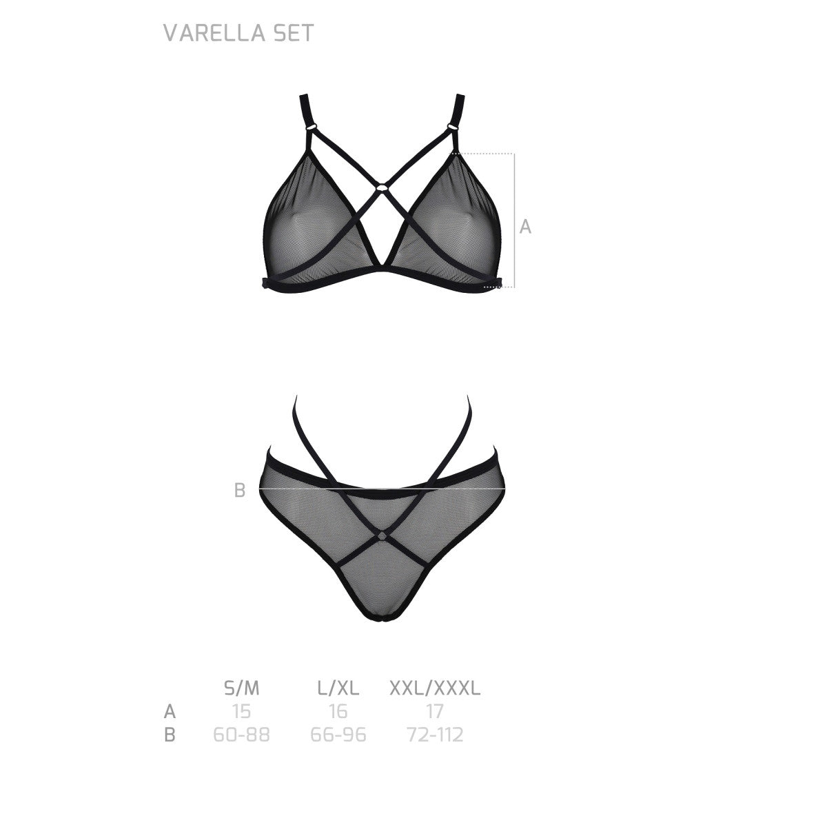 Passion PE ECO Varella 2pcs set black - Produktansicht 7