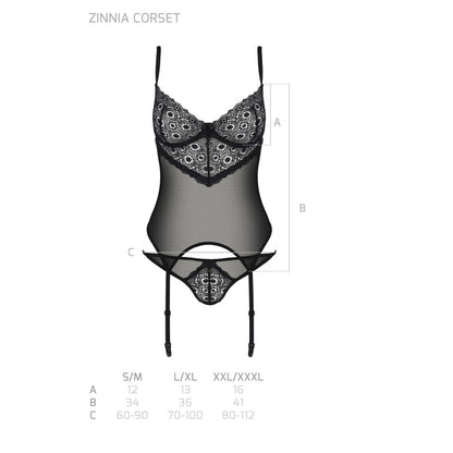 Passion PE ECO Zinnia corset black - Produktansicht 7