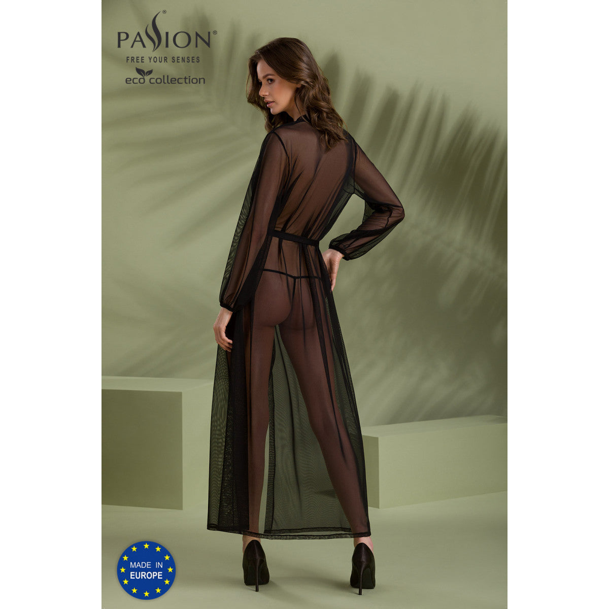 Passion PE ECO Zinnia peignoir black - Produktansicht 4