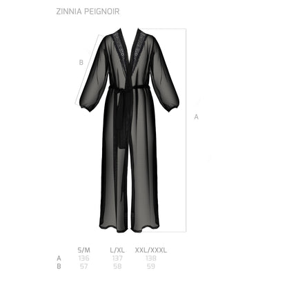 Passion PE ECO Zinnia peignoir black - Produktansicht 7