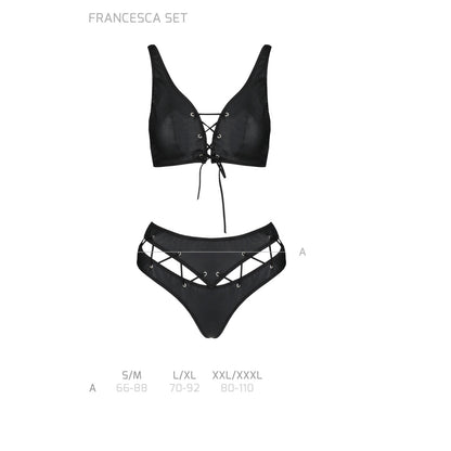 Passion PE Francesca 2pcs set black - Produktansicht 7