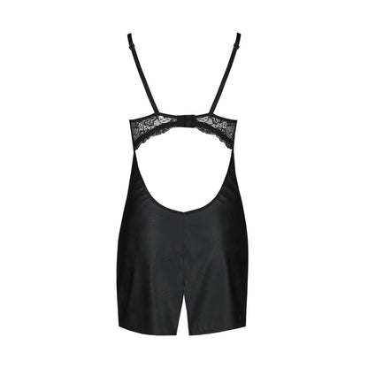 Passion PE Loona chemise & thong black - Produktansicht 4