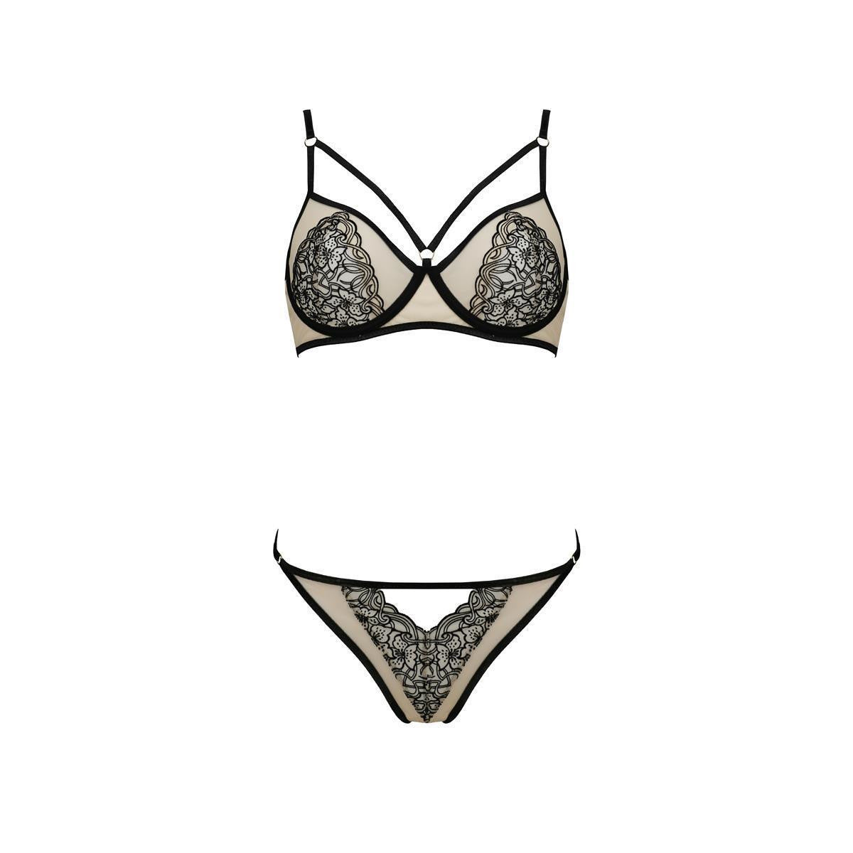 Passion PE Lorina 2pcs set beige-black - Produktansicht 3