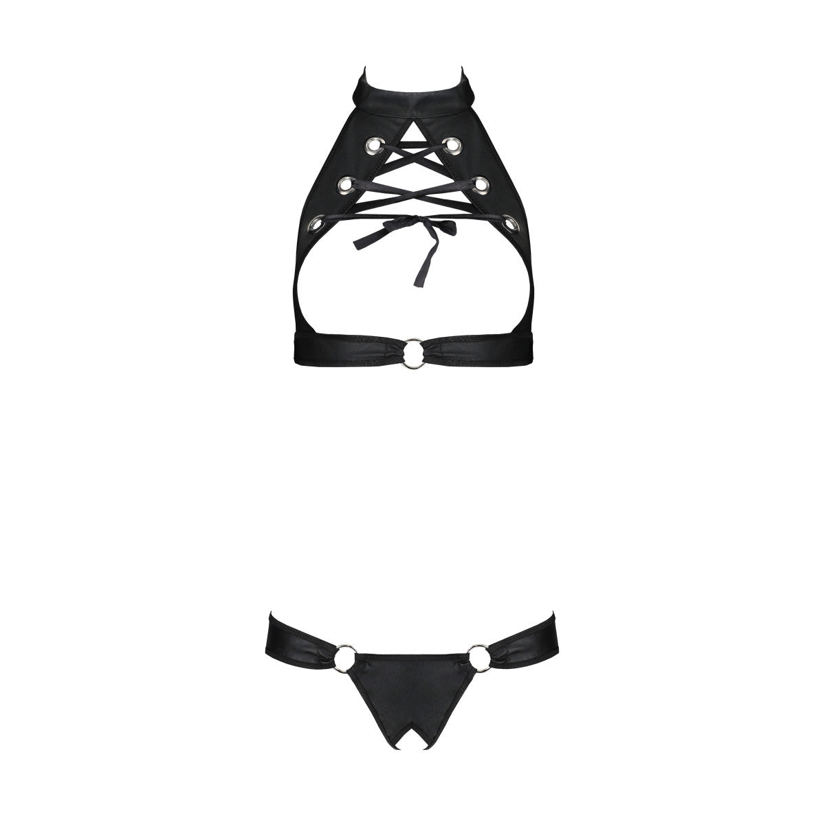 Passion PE Malwia 2pcs set with open bra black - Produktansicht 3