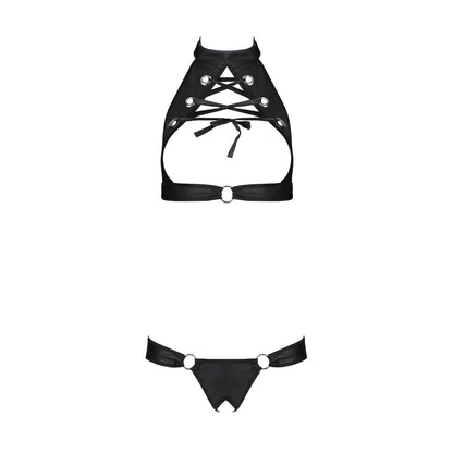 Passion PE Malwia 2pcs set with open bra black - Produktansicht 3