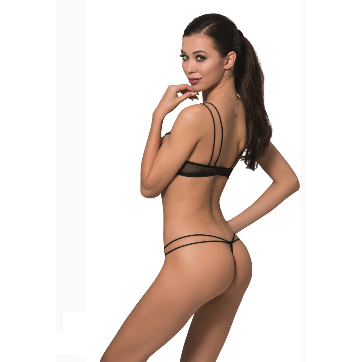 Passion PE Midori Set with open bra red - Produktansicht 2