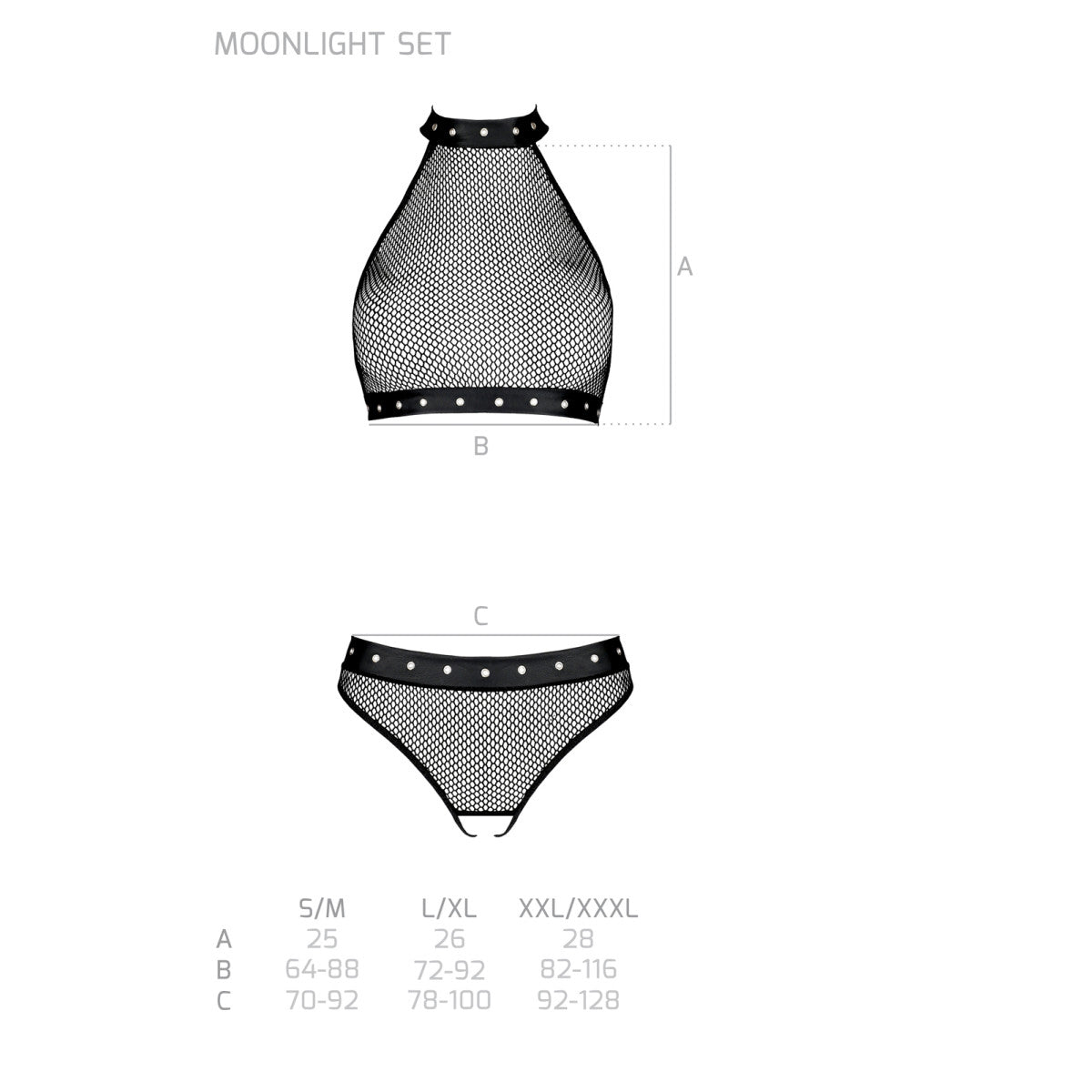 Passion PE Moonlight 2pcs set black - Produktansicht 5