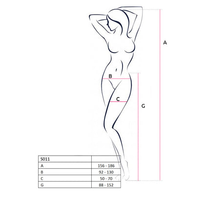 Passion PE S011 Strumpfhose open (ouvert tights) black - Produktansicht 5