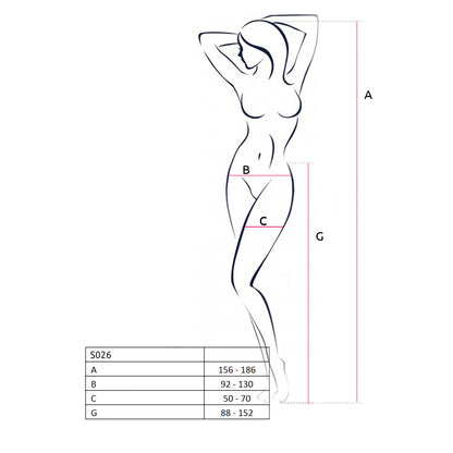 Passion PE S026 Strumpfhose open (ouvert tights) red - Produktansicht 5