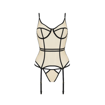 Passion PE Serara corset & thong beige - Produktansicht 3